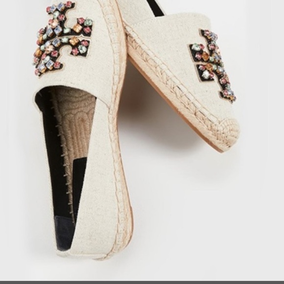 Tory Burch Multicolor Embellished Espadrilles - Picture 2 of 11